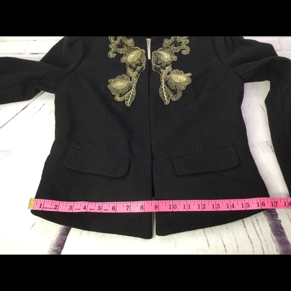 Banana Republic Heritage Black Wool Blazer Size 2 - Picture 5 of 8